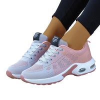 SaneShoppe - Fashion Women Sneakers Lace Up Women's Sneakers Plus Size Platform Shoes Soft Breathable Zapatillas Mujer Female Footwear