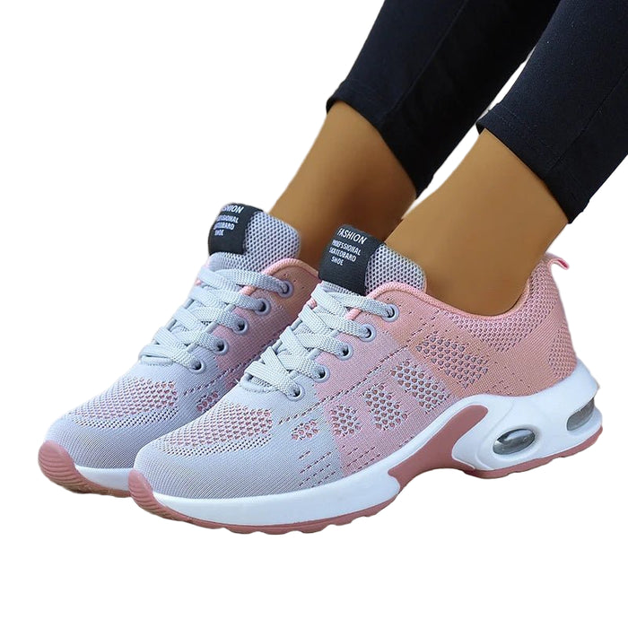SaneShoppe - Fashion Women Sneakers Lace Up Women's Sneakers Plus Size Platform Shoes Soft Breathable Zapatillas Mujer Female Footwear
