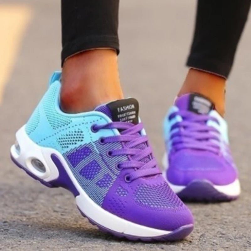 SaneShoppe - Fashion Women Sneakers Lace Up Women's Sneakers Plus Size Platform Shoes Soft Breathable Zapatillas Mujer Female Footwear