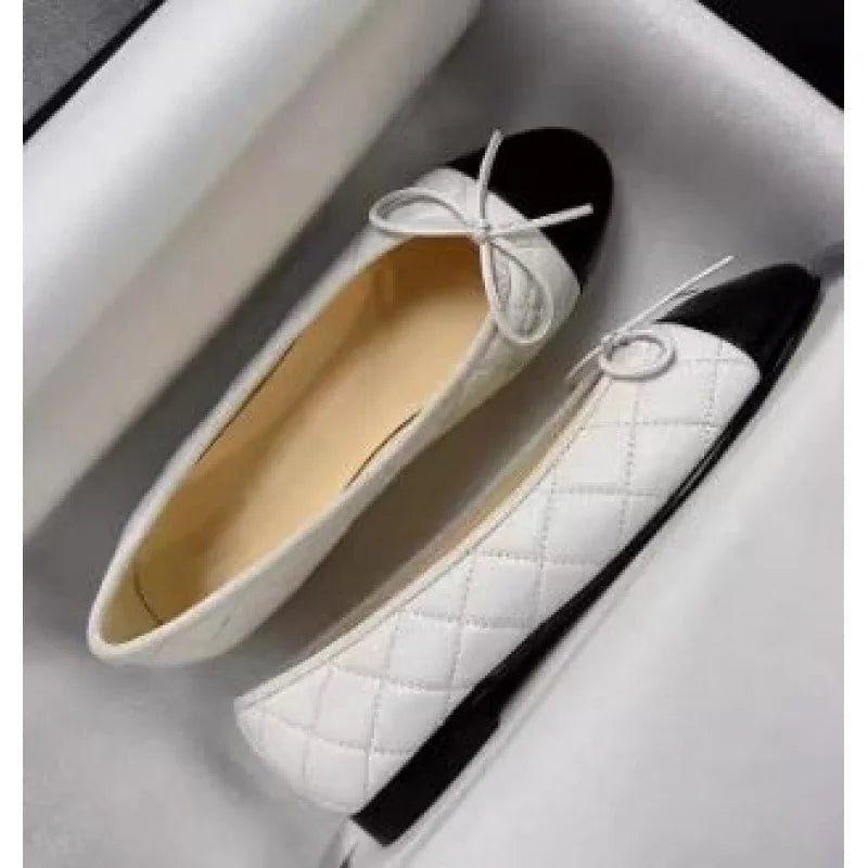 SaneShoppe-French Style Women's Classic Ballet Flats with Butterfly Knot Detail