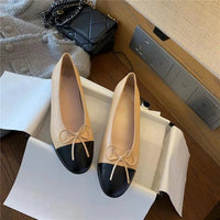 SaneShoppe-French Style Women's Classic Ballet Flats with Butterfly Knot Detail