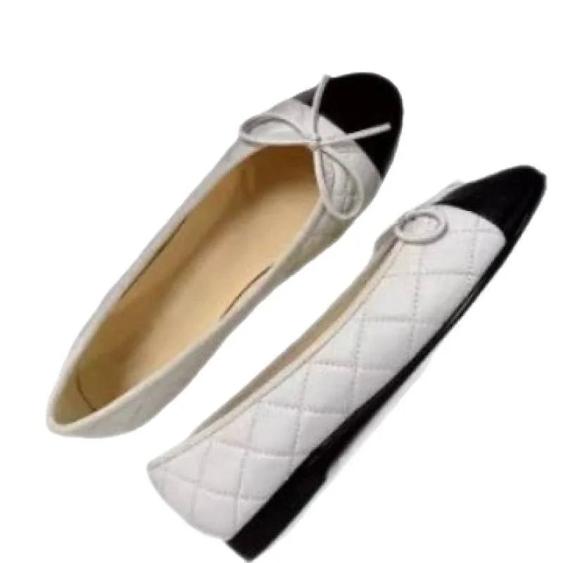 SaneShoppe-French Style Women's Classic Ballet Flats with Butterfly Knot Detail