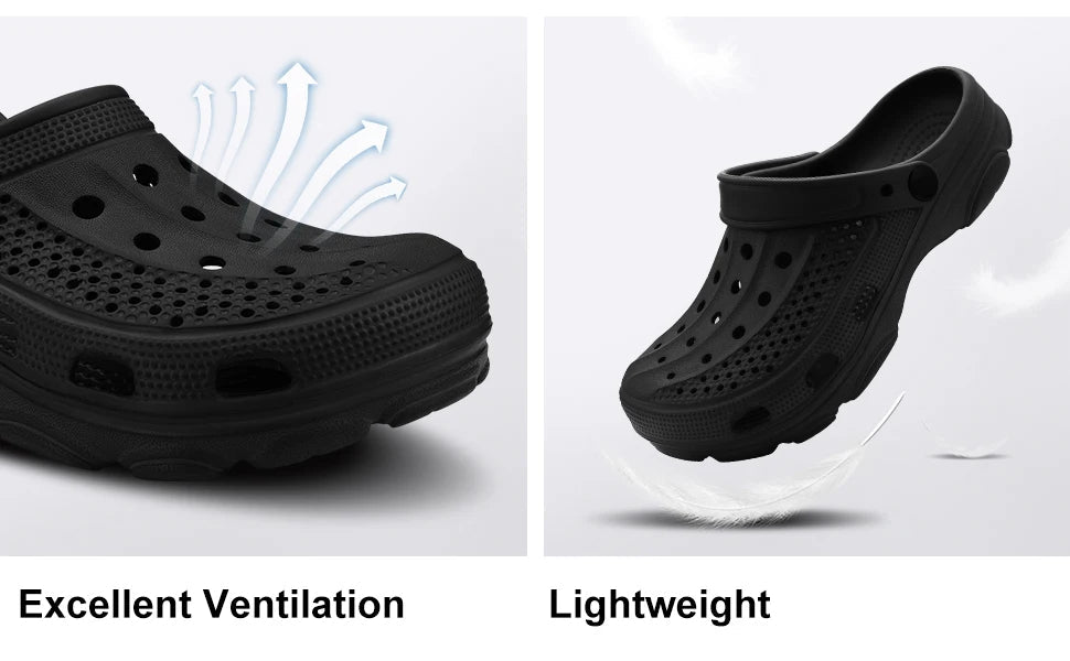 SaneShoppe - Gacimy Men Clogs Slippers Summer EVA Garden Shoes Classic Outdoor Antiskid Sole Beach Slides Unisex Comfort House Clogs Sanadals