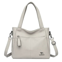 SaneShoppe - Genuine Brand Soft Leather Hand Bag Luxury Handbags Women Bags Designer Female Shoulder Crossbody Tote Bags for Women Sac