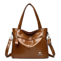 SaneShoppe - Genuine Brand Soft Leather Hand Bag Luxury Handbags Women Bags Designer Female Shoulder Crossbody Tote Bags for Women Sac