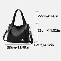 SaneShoppe - Genuine Brand Soft Leather Hand Bag Luxury Handbags Women Bags Designer Female Shoulder Crossbody Tote Bags for Women Sac