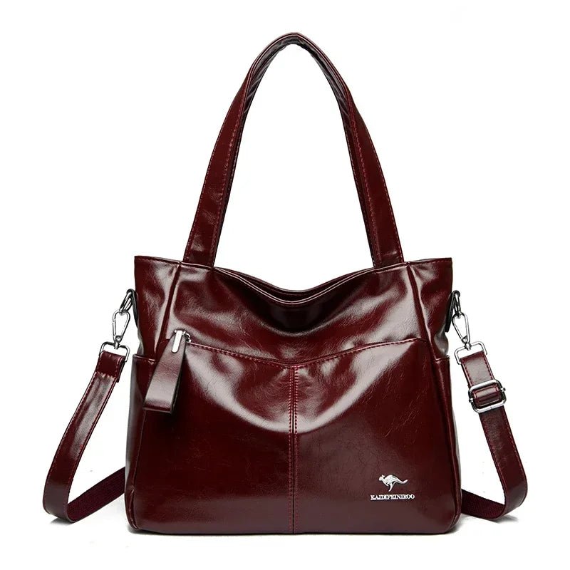 SaneShoppe - Genuine Brand Soft Leather Hand Bag Luxury Handbags Women Bags Designer Female Shoulder Crossbody Tote Bags for Women Sac