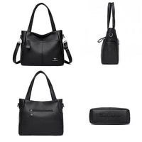 SaneShoppe - Genuine Brand Soft Leather Hand Bag Luxury Handbags Women Bags Designer Female Shoulder Crossbody Tote Bags for Women Sac