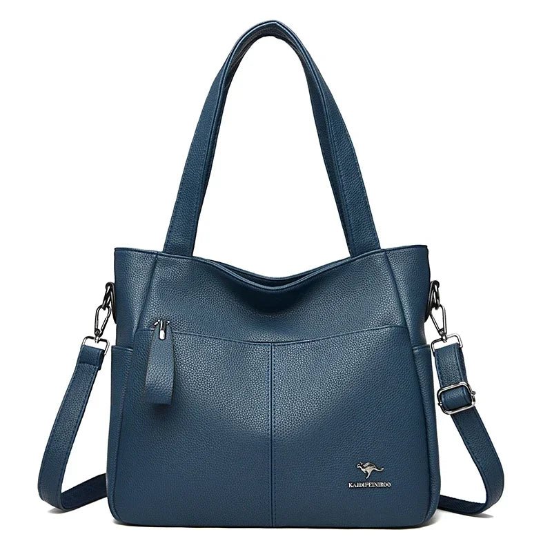 SaneShoppe - Genuine Brand Soft Leather Hand Bag Luxury Handbags Women Bags Designer Female Shoulder Crossbody Tote Bags for Women Sac