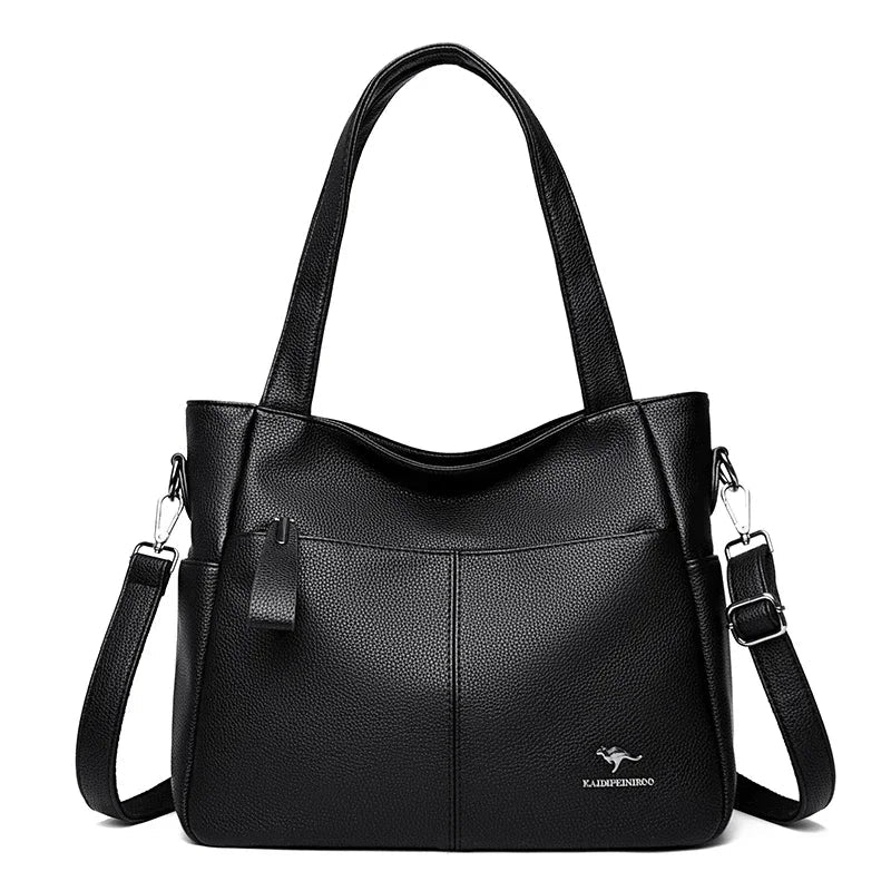 SaneShoppe - Genuine Brand Soft Leather Hand Bag Luxury Handbags Women Bags Designer Female Shoulder Crossbody Tote Bags for Women Sac