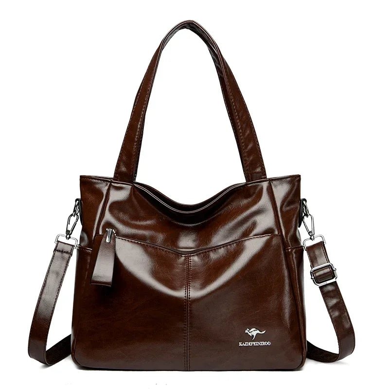 SaneShoppe - Genuine Brand Soft Leather Hand Bag Luxury Handbags Women Bags Designer Female Shoulder Crossbody Tote Bags for Women Sac