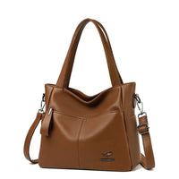 SaneShoppe - Genuine Brand Soft Leather Hand Bag Luxury Handbags Women Bags Designer Female Shoulder Crossbody Tote Bags for Women Sac