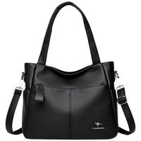 SaneShoppe - Genuine Brand Soft Leather Hand Bag Luxury Handbags Women Bags Designer Female Shoulder Crossbody Tote Bags for Women Sac