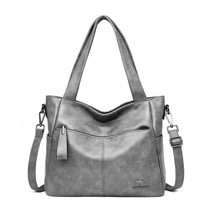 SaneShoppe - Genuine Brand Soft Leather Hand Bag Luxury Handbags Women Bags Designer Female Shoulder Crossbody Tote Bags for Women Sac