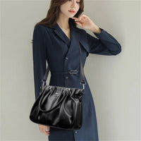 SaneShoppe - Genuine Casual Tote Bag Luxury Handbags For Women Designer Purses and Handbag High Quality Soft Leather Commuting Hand Bags