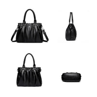 SaneShoppe - Genuine Casual Tote Bag Luxury Handbags For Women Designer Purses and Handbag High Quality Soft Leather Commuting Hand Bags