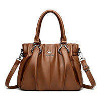 SaneShoppe - Genuine Casual Tote Bag Luxury Handbags For Women Designer Purses and Handbag High Quality Soft Leather Commuting Hand Bags