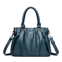 SaneShoppe - Genuine Casual Tote Bag Luxury Handbags For Women Designer Purses and Handbag High Quality Soft Leather Commuting Hand Bags