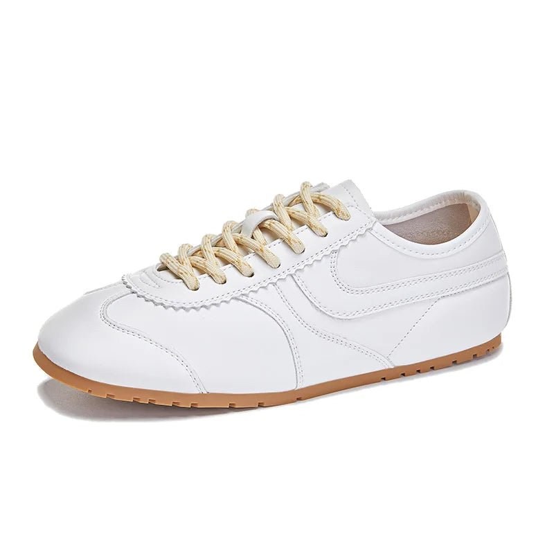 SaneShoppe-Genuine Leather Women's Retro Training Shoes - Large Size Sneakers