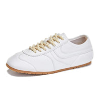 SaneShoppe-Genuine Leather Women's Retro Training Shoes - Large Size Sneakers