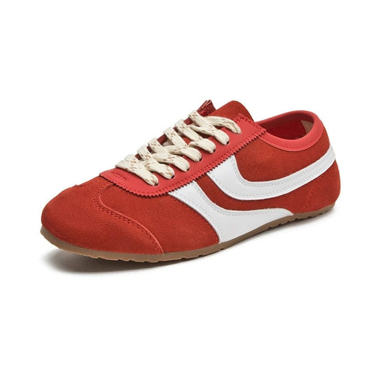 SaneShoppe-Genuine Leather Women's Retro Training Shoes - Large Size Sneakers