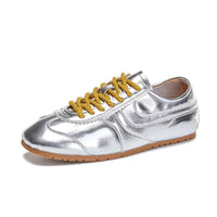 SaneShoppe-Genuine Leather Women's Retro Training Shoes - Large Size Sneakers