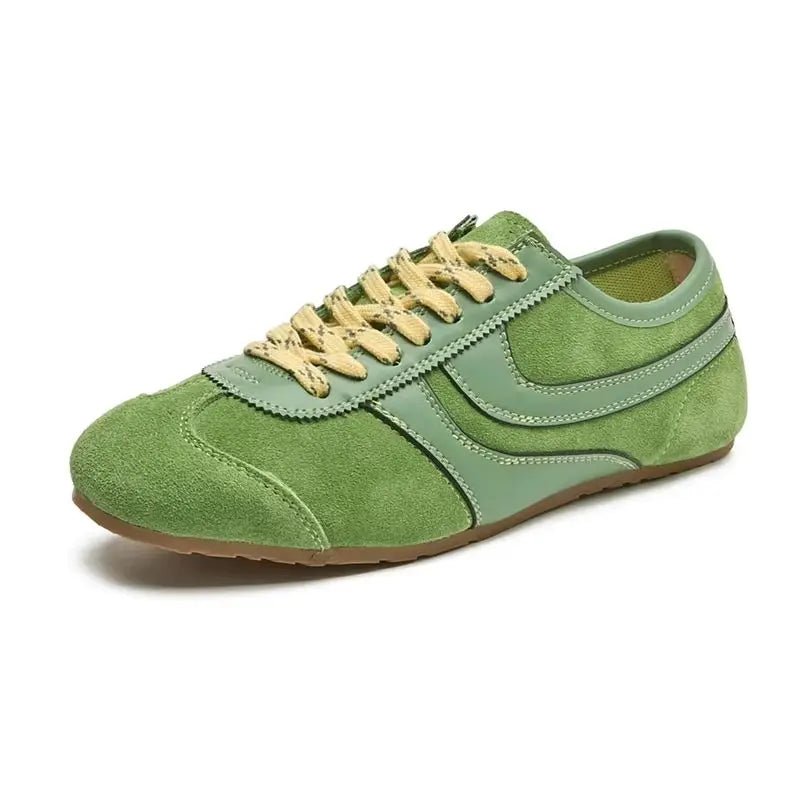 SaneShoppe-Genuine Leather Women's Retro Training Shoes - Large Size Sneakers
