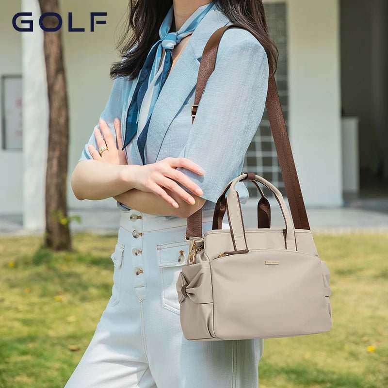 SaneShoppe - Golf Handbag for Women, Large Capacity, Crossbody Bag, Fashionable Canvas Bag, Middle - aged Mother Bag, The multifunctional bag