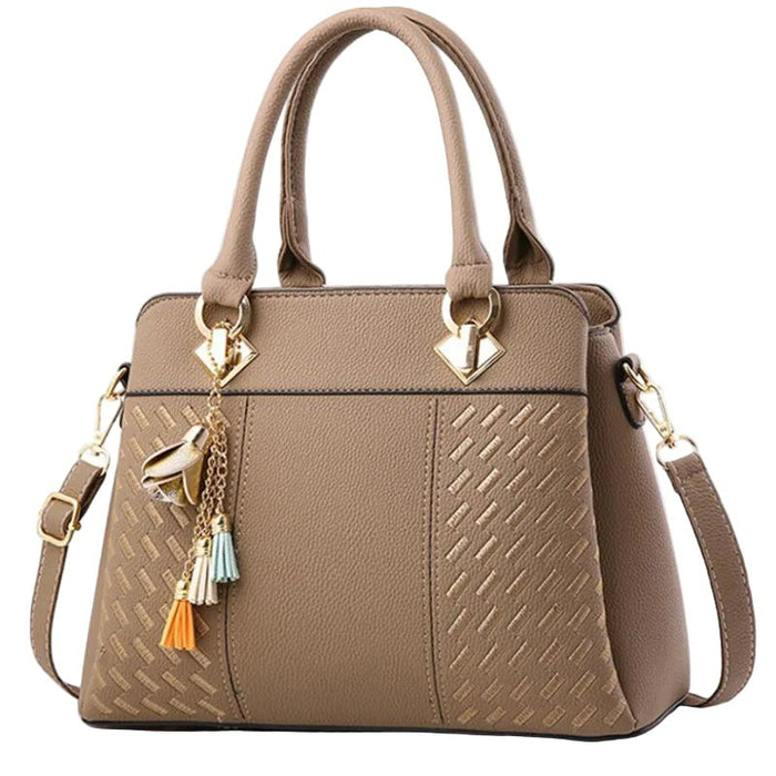 SaneShoppe - Gusure Luxury Handbag Women Crossbody Bag with tassel hanging Large Capacity Female Shoulder Bags Embroidery Tote Sac A Main