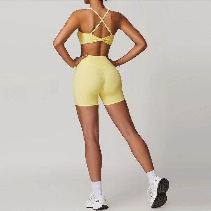 SaneShoppe - Hearuisavy 2 - Piece Yoga Sets Sports Suit Women Fitness Tracksuit Running Workout Shirt Yoga Clothing Quick - Drying Gym Set Women