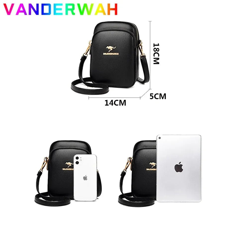 SaneShoppe - High Quality Leather Elegnat Female Shell Bag Purses Handbags Luxury Designer Shoulder Crossbody Messenger Bags Women Wallet Sac