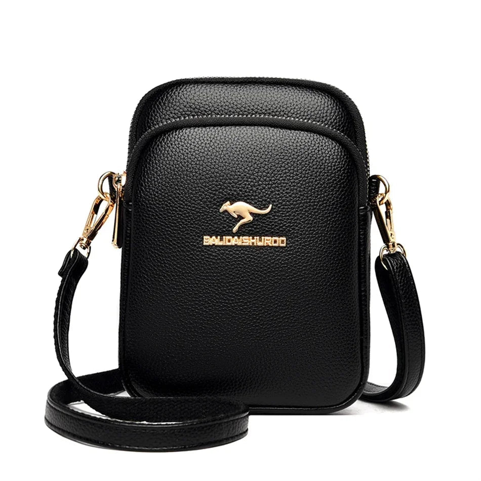 SaneShoppe - High Quality Leather Elegnat Female Shell Bag Purses Handbags Luxury Designer Shoulder Crossbody Messenger Bags Women Wallet Sac