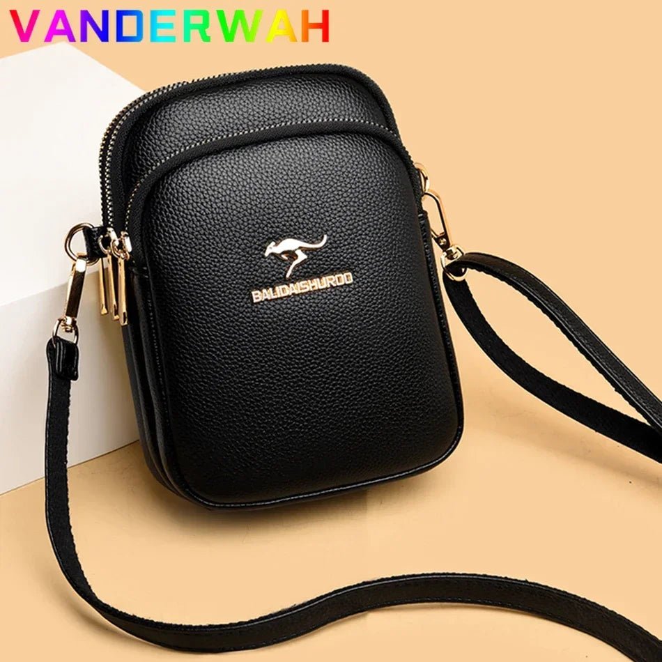 SaneShoppe - High Quality Leather Elegnat Female Shell Bag Purses Handbags Luxury Designer Shoulder Crossbody Messenger Bags Women Wallet Sac