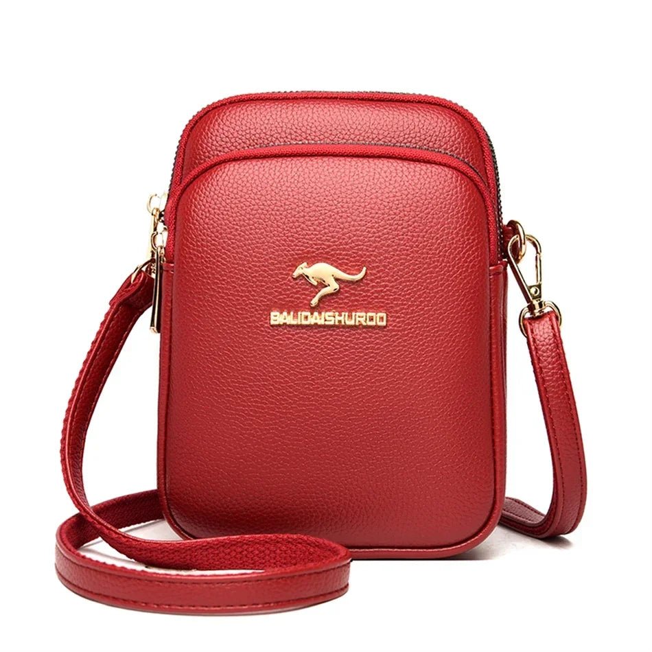 SaneShoppe - High Quality Leather Elegnat Female Shell Bag Purses Handbags Luxury Designer Shoulder Crossbody Messenger Bags Women Wallet Sac