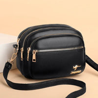 SaneShoppe - High Quality Soft Leather Purse Fashion Women Shoulder Messenger Bag Multi - pocket Wear - resistant Bag Luxury Ladies Handbag Sac
