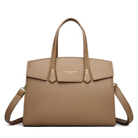 SaneShoppe - High Quality Soft Leather Women's Handbag Luxury Designer Ladies Shoulder Crossbody Bag Female Casual Tote Bag Solid Color Purse