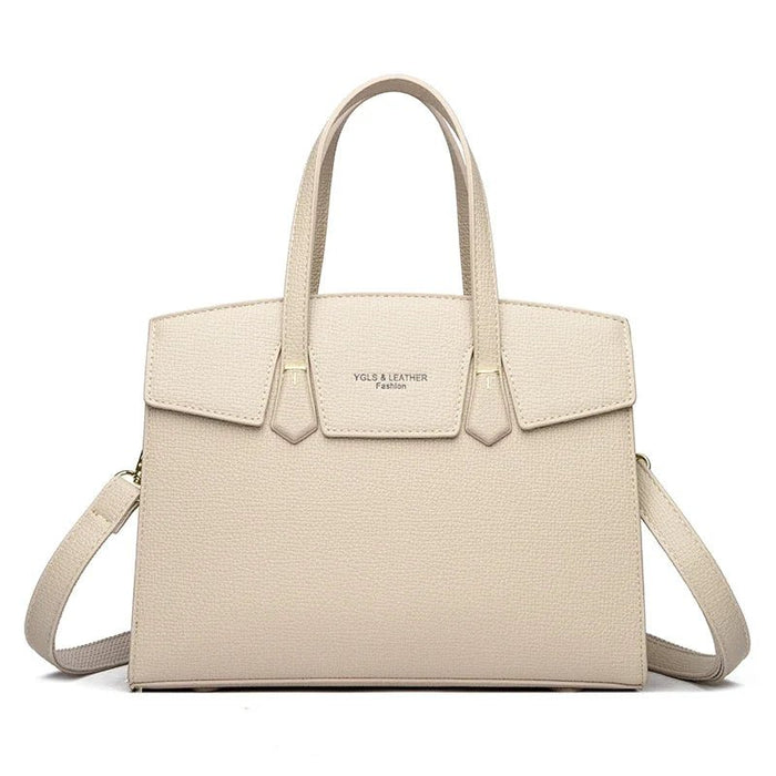 SaneShoppe - High Quality Soft Leather Women's Handbag Luxury Designer Ladies Shoulder Crossbody Bag Female Casual Tote Bag Solid Color Purse