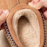 SaneShoppe - Hot Winter Women Slippers Plush Interior Anti Slip Thick Sole Fashion Embroidered Warm House Shoes for Ladies