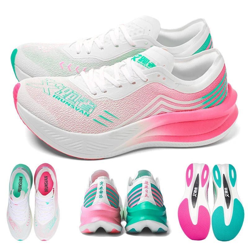 SaneShoppe - IRUNSVAN Professional Running Shoes Man Nylon Carbon Plate Athletic Training Sport Shoes Outdoor Non - slip Original Sneakers