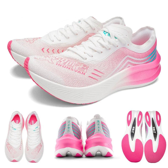 SaneShoppe - IRUNSVAN Professional Running Shoes Man Nylon Carbon Plate Athletic Training Sport Shoes Outdoor Non - slip Original Sneakers