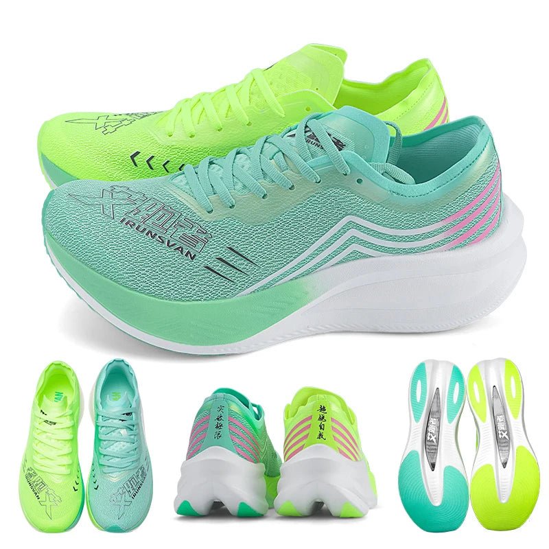 SaneShoppe - IRUNSVAN Professional Running Shoes Man Nylon Carbon Plate Athletic Training Sport Shoes Outdoor Non - slip Original Sneakers