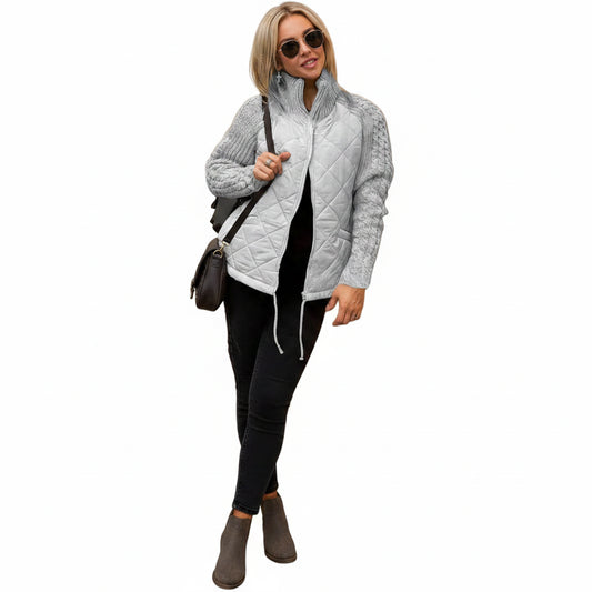 SaneShoppe - Jacket Women Winter Coat Women Full Sleeve Zip - up Padded Coat Autumn