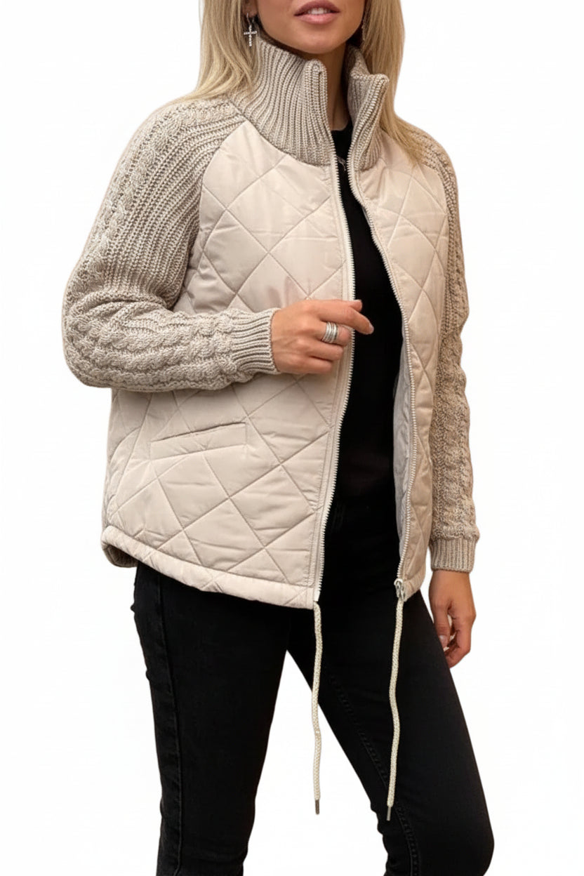 SaneShoppe - Jacket Women Winter Coat Women Full Sleeve Zip - up Padded Coat Autumn