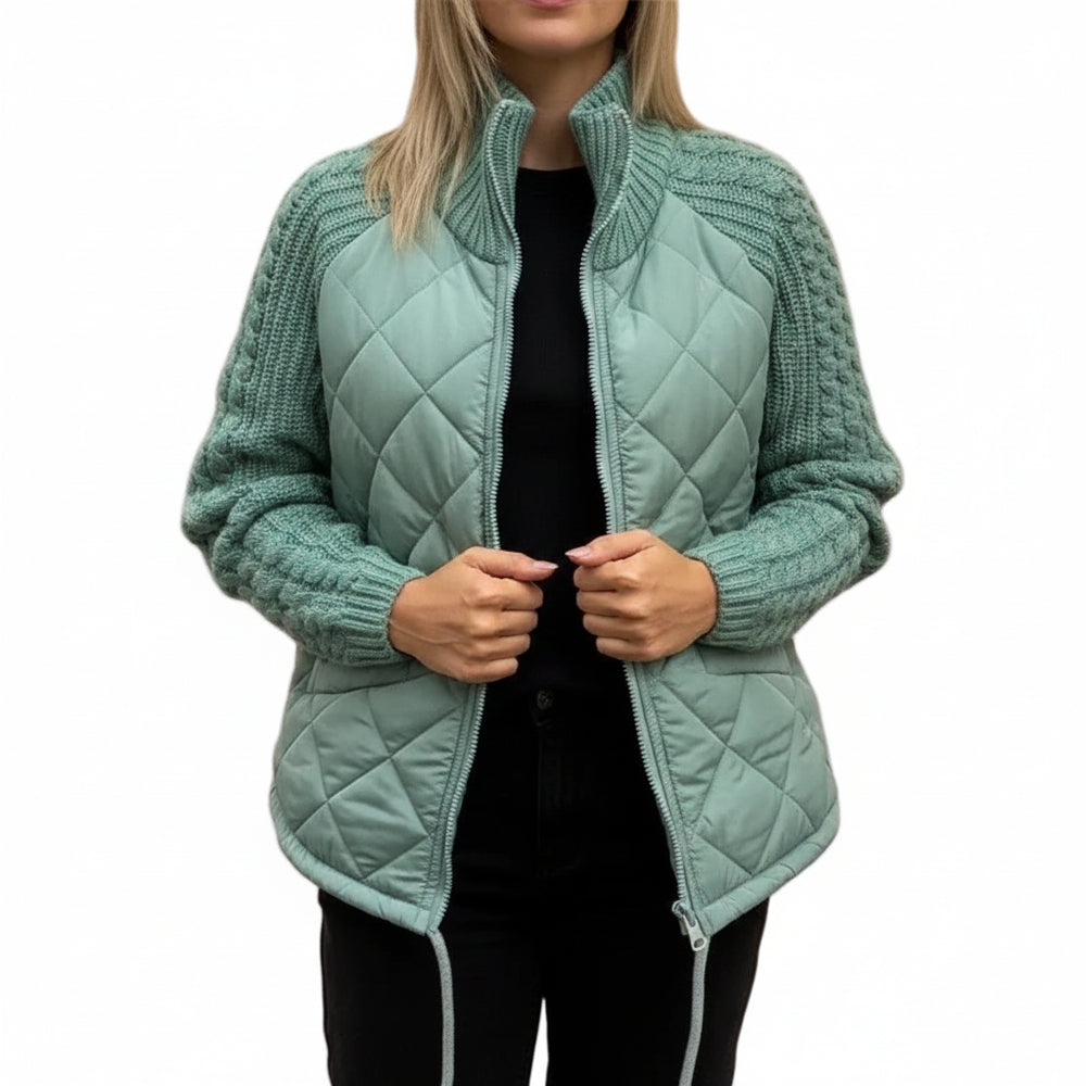 SaneShoppe - Jacket Women Winter Coat Women Full Sleeve Zip - up Padded Coat Autumn
