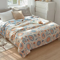 SaneShoppe-Soft Cotton Japanese Gauze Summer Blanket for Sofa and Bed