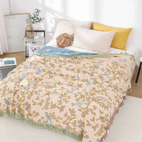 SaneShoppe-Soft Cotton Japanese Gauze Summer Blanket for Sofa and Bed