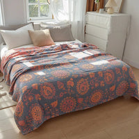 SaneShoppe-Soft Cotton Japanese Gauze Summer Blanket for Sofa and Bed