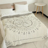 SaneShoppe-Soft Cotton Japanese Gauze Summer Blanket for Sofa and Bed