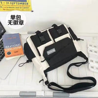 SaneShoppe - Japanese Simple Messenger Bag Student Nylon Waterproof Canvas Handbag Shoulder Crossbody Bags for Women Men Satchels Bolsas