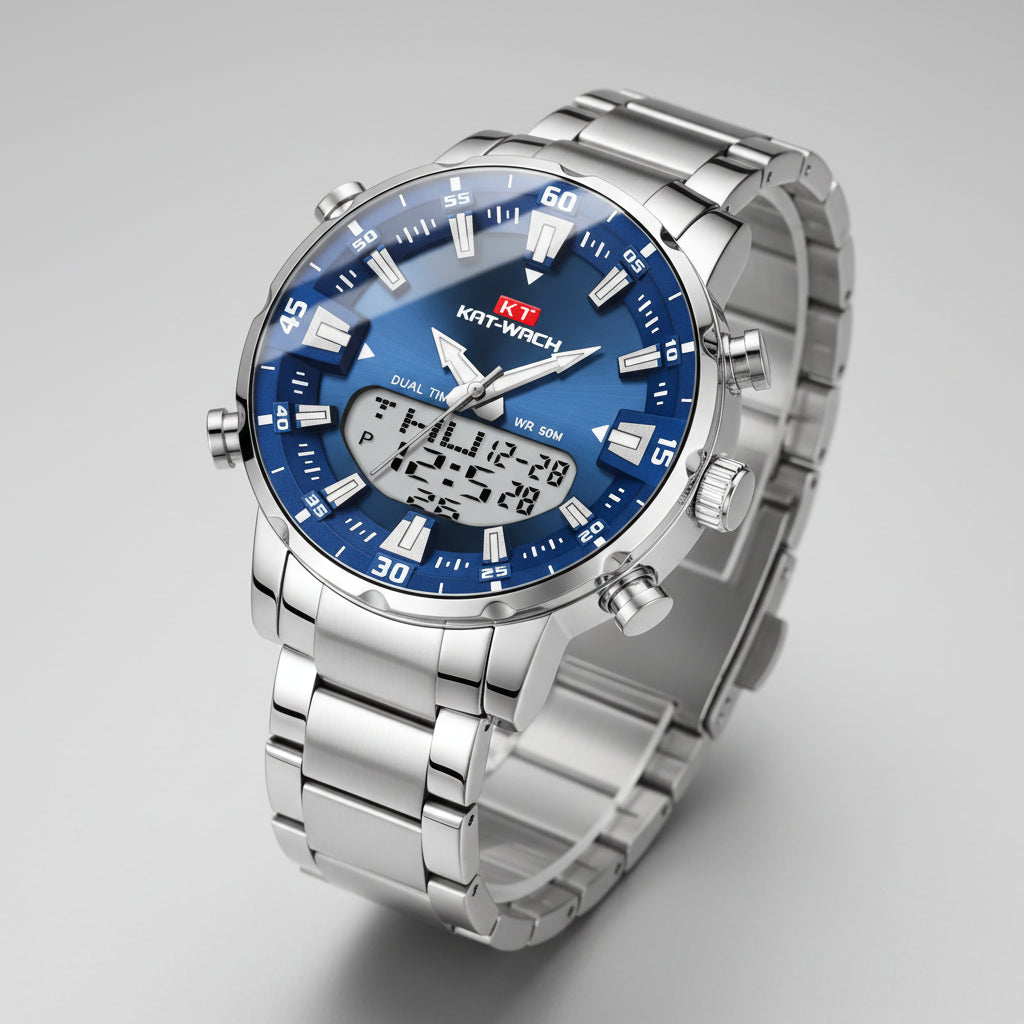 Men's Luxury Waterproof Quartz Watch - KAT-WACH Digital Wrist Watch ...